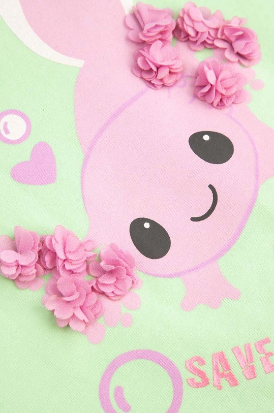 Dievča Detské tričko Coccodrillo WC4143201OWK zelená