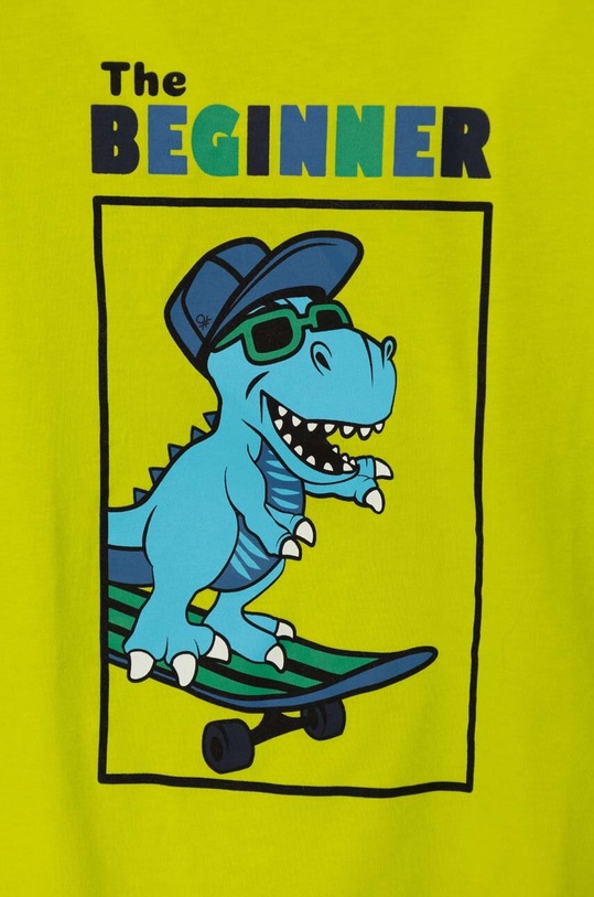 Fete United Colors of Benetton tricou de bumbac pentru copii 3096G10ET.P.Seasonal verde