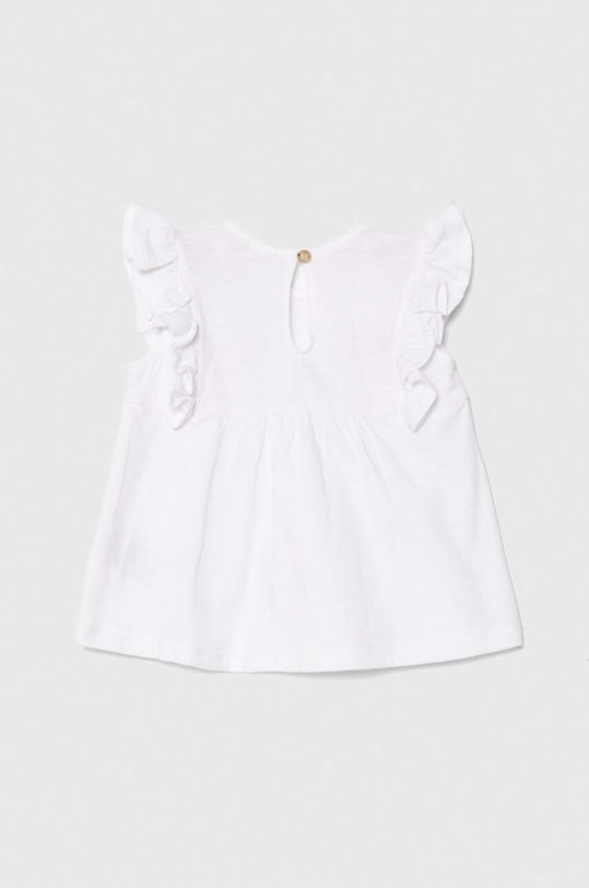DÍVKA Kojenecké tričko United Colors of Benetton 3F4JA104L.W.Seasonal bílá