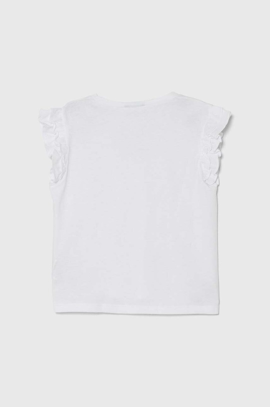 Tričko s příměsí lnu United Colors of Benetton 3F4JG10DM.P.Seasonal bílá SS24