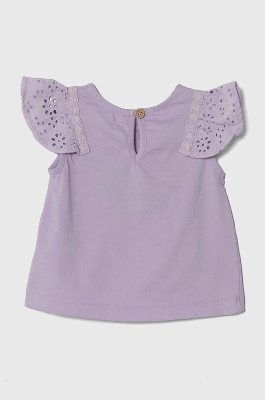Βρεφικό τοπ United Colors of Benetton 3FYKA104P.W.Seasonal μωβ SS24
