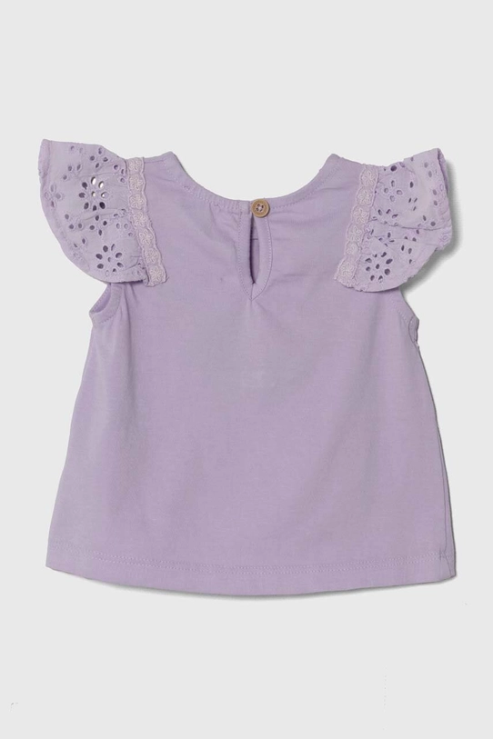 United Colors of Benetton top niemowlęcy 3FYKA104P.W.Seasonal fioletowy SS24