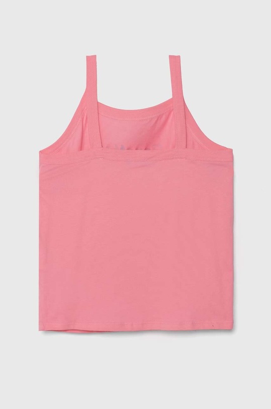 Detský bavlnený top United Colors of Benetton 3I1XCH01E.G.Seasonal ružová SS24