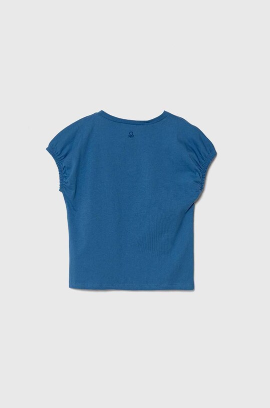United Colors of Benetton tricou de bumbac pentru copii 3I1XG10EF.P.Seasonal albastru SS24