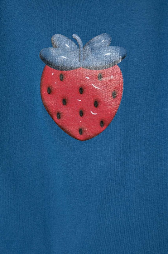 Дівчинка Дитяча бавовняна футболка United Colors of Benetton 3I1XG10EF.P.Seasonal блакитний