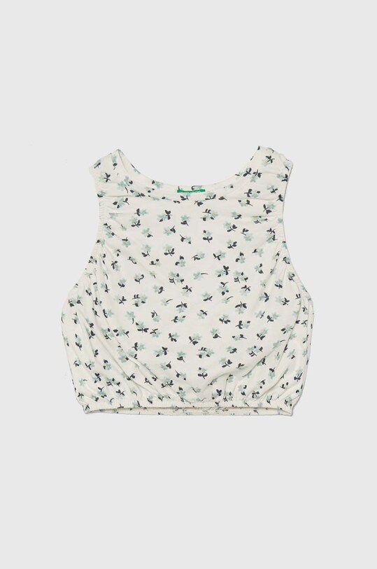 Дитячий бавовняний топ United Colors of Benetton бавовна бежевий 3M39CH01P.G.Seasonal