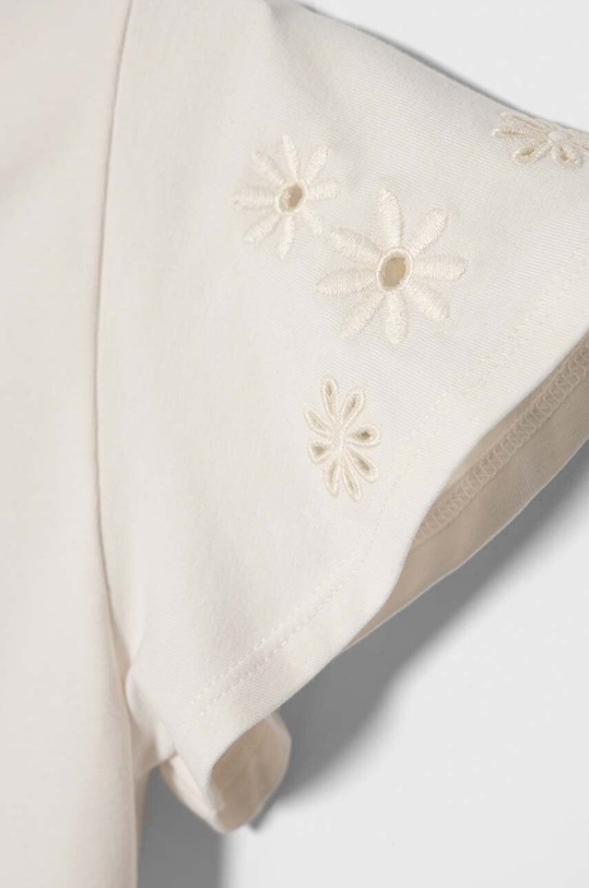 Dziewczynka United Colors of Benetton t-shirt dziecięcy 3P4ZC10I4.G.Seasonal beżowy