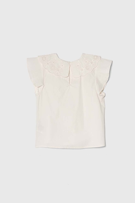 Детская хлопковая блузка United Colors of Benetton 5EW7GQ01W.P.Seasonal бежевый SS24