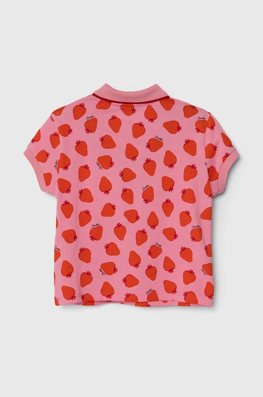 United Colors of Benetton polo dziecięce 3LRYG300Q.P.Seasonal różowy SS24