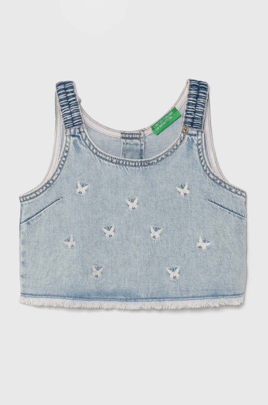 Топ United Colors of Benetton джинс блакитний 5UTPCH007.G.Seasonal