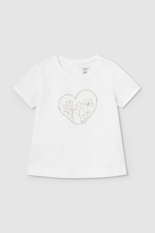 Mayoral t-shirt niemowlęcy z elastanem beżowy 105.4F.Baby.PPYH