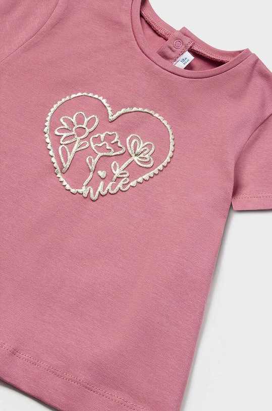 Dziewczynka Mayoral t-shirt niemowlęcy 105.4F.Baby.PPYH różowy