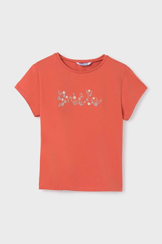 Mayoral t-shirt dziecięcy nadruk pomarańczowy 854.8F.Junior.PPYH