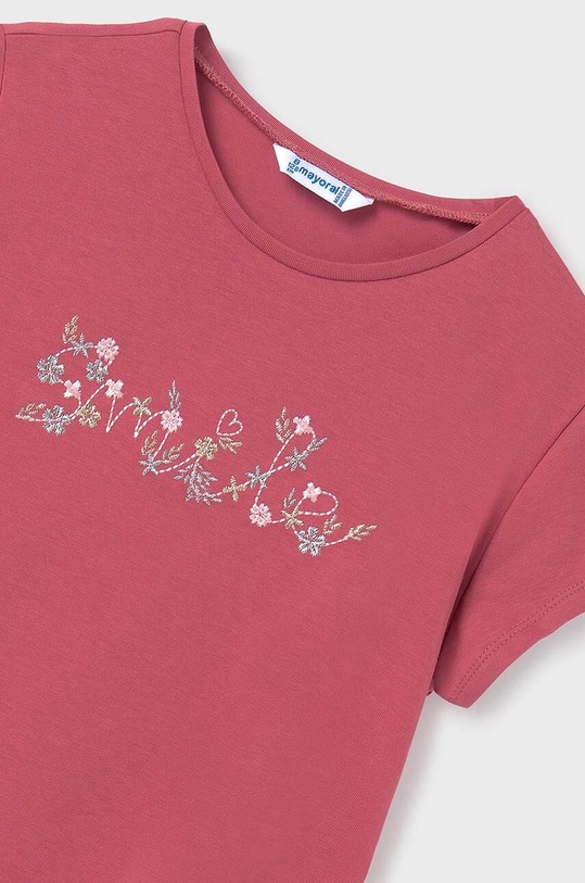 Dziewczynka Mayoral t-shirt dziecięcy 854.8F.Junior.PPYH różowy