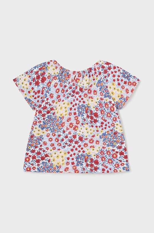 Fete Mayoral tricou din bumbac pentru bebelusi 2-pack 1008.4H.Baby.PPYH alb