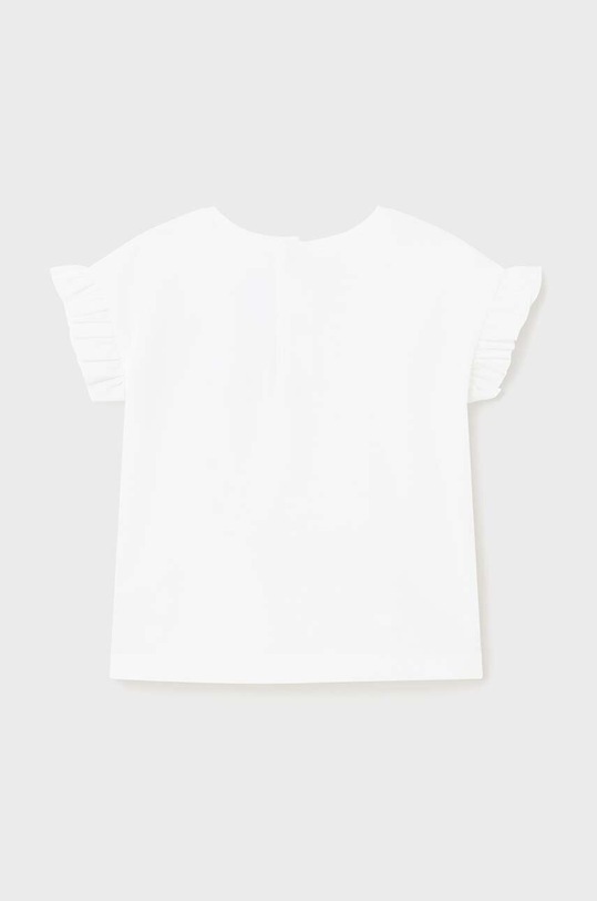 Μωρό βαμβακερό μπλουζάκι Mayoral 1013.4Q.Baby.PPYH λευκό SS24
