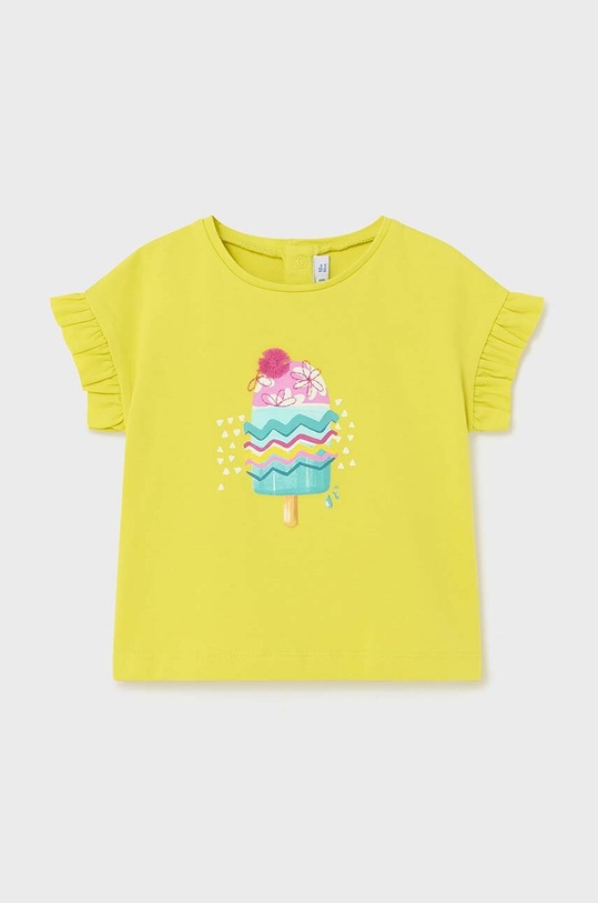 Μωρό βαμβακερό μπλουζάκι Mayoral στάμπα πράσινο 1013.4Q.Baby.PPYH