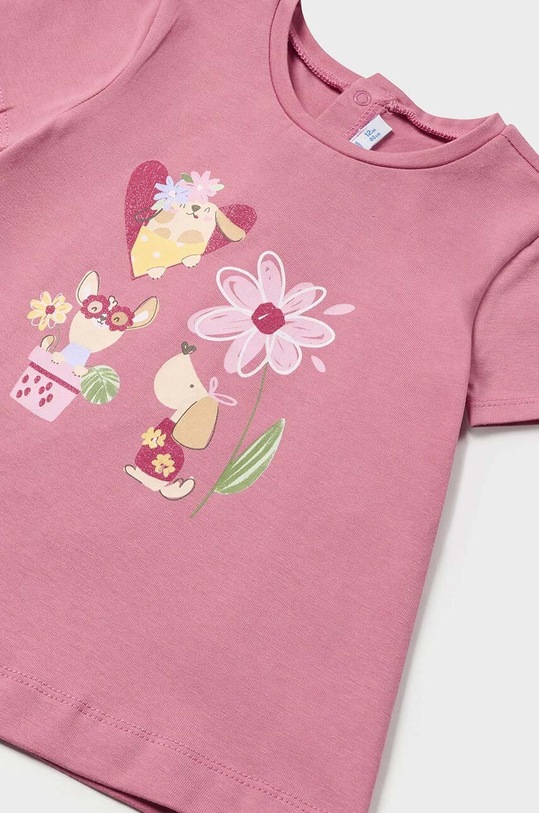 DÍVKA Kojenecké tričko Mayoral 1014.4Q.Baby.PPYH růžová