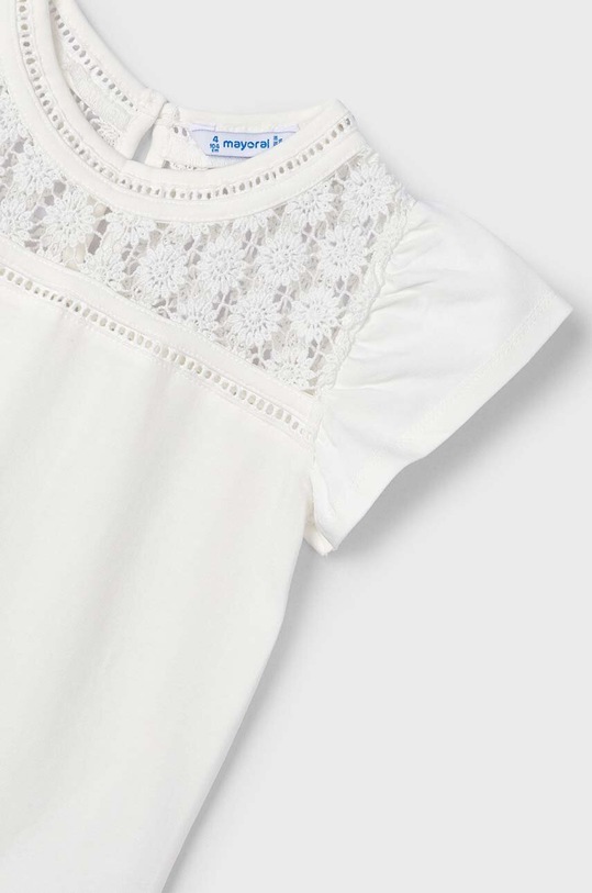 Dziewczynka Mayoral t-shirt dziecięcy 3078.6A.Mini.PPYH beżowy
