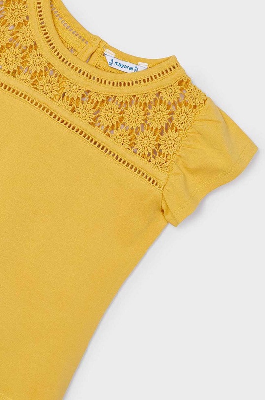Dziewczynka Mayoral t-shirt dziecięcy 3078.6A.Mini.PPYH żółty