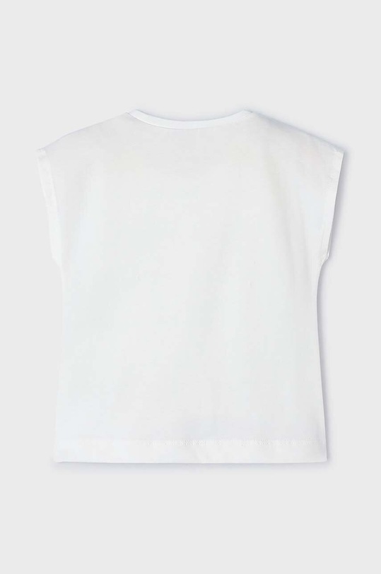 Dziewczynka Mayoral t-shirt bawełniany dziecięcy 3081.6D.Mini.PPYH żółty