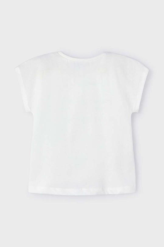 Παιδικό βαμβακερό μπλουζάκι Mayoral 3081.6D.Mini.PPYH ροζ SS24