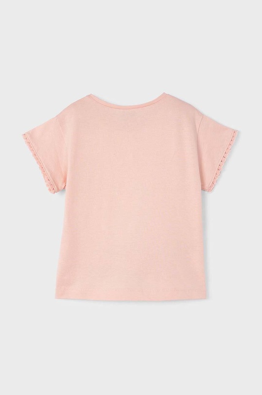 Mayoral t-shirt bawełniany dziecięcy 3083.6D.Mini.PPYH beżowy SS24