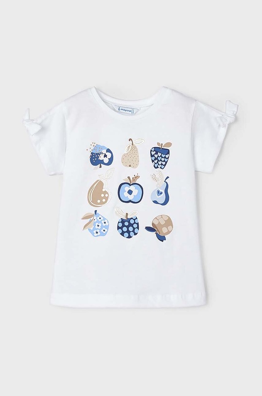 Mayoral t-shirt bawełniany dziecięcy nadruk niebieski 3084.6E.Mini.PPYH