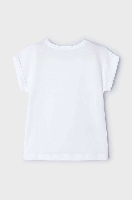 Dziewczynka Mayoral t-shirt dziecięcy kod QR do gry 3087.6H.Mini.PPYH biały