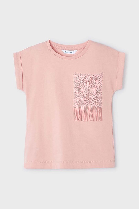 Mayoral t-shirt dziecięcy kod QR do gry pozostałe różowy 3087.6H.Mini.PPYH