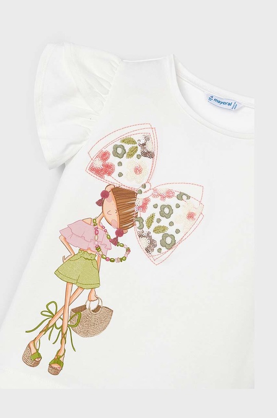 Dziewczynka Mayoral t-shirt dziecięcy 3091.6E.Mini.PPYH różowy