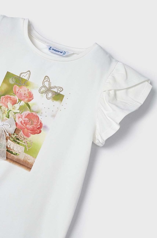 Mayoral t-shirt dziecięcy różowy 3091.6E.Mini.PPYH