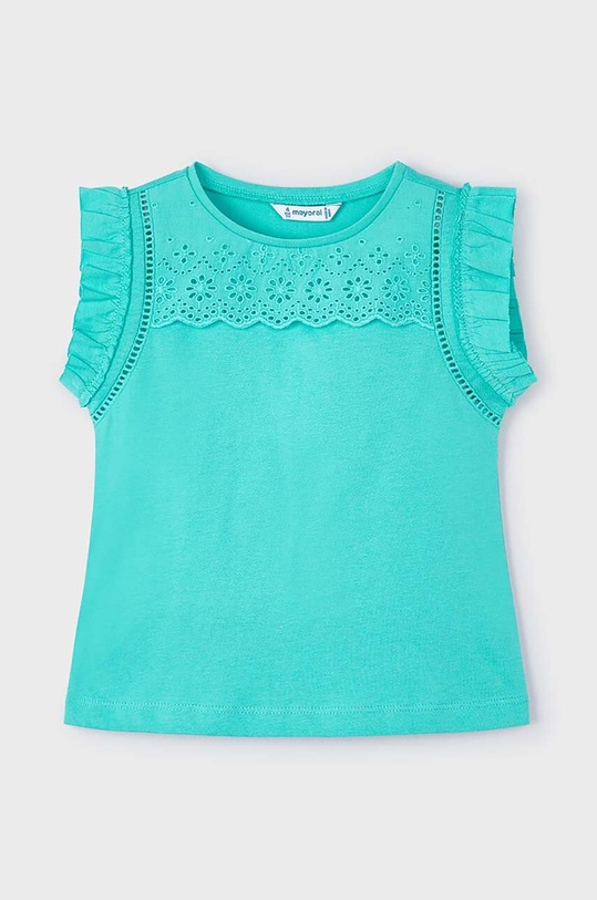 Mayoral top di cotone bambino cotone turchese 3094.6C.Mini.PPYH