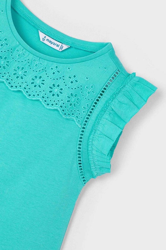 BIMBA Mayoral top di cotone bambino 3094.6C.Mini.PPYH turchese