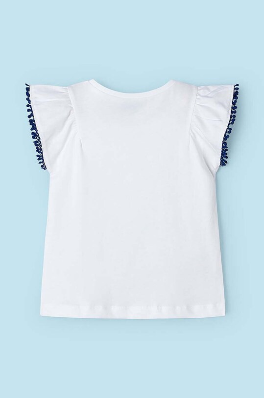 Fete Mayoral tricou de bumbac pentru copii 3096.6G.Mini.PPYH albastru