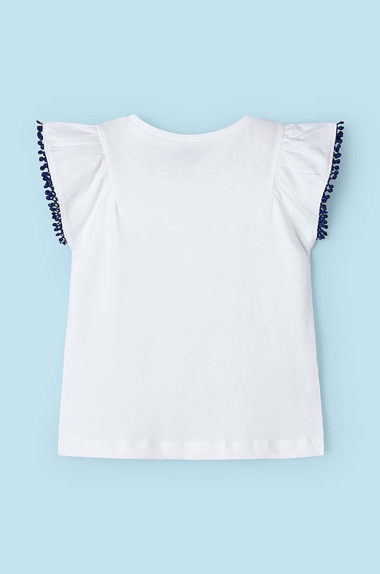 Deklice Otroška bombažna kratka majica Mayoral 3096.6G.Mini.PPYH modra