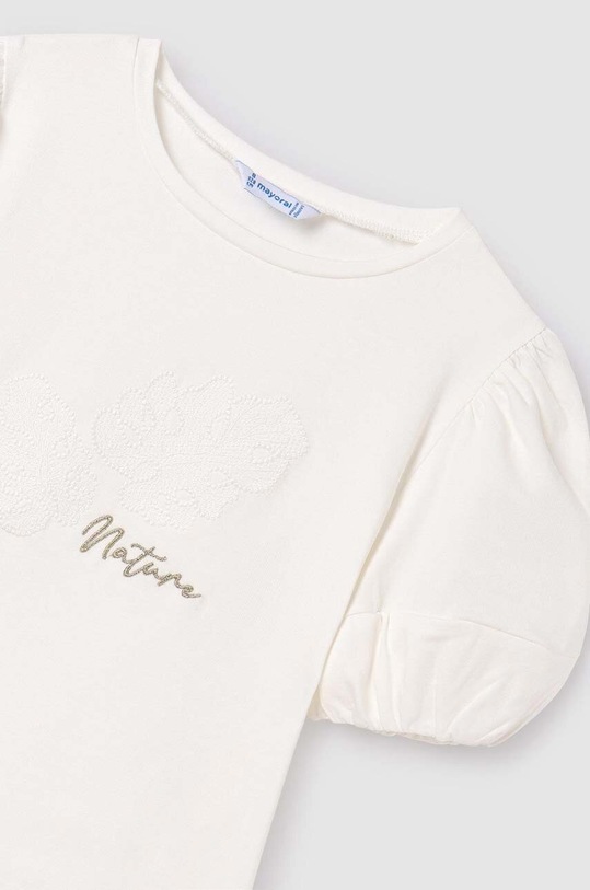 Mayoral t-shirt dziecięcy beżowy 6002.8B.Junior.PPYH