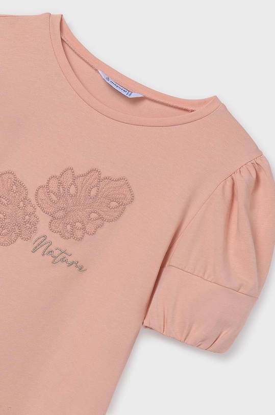 Dziewczynka Mayoral t-shirt dziecięcy 6002.8B.Junior.PPYH różowy