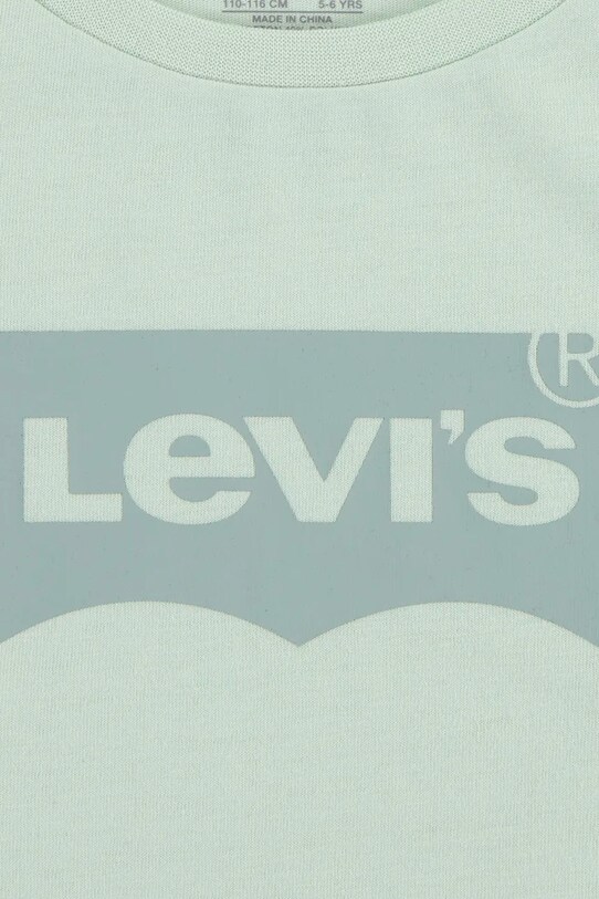 Девочка Детская футболка Levi's 3EK825 зелёный