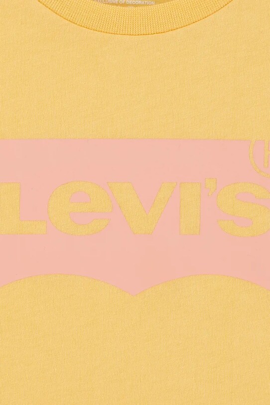 Девочка Детская футболка Levi's 3EK825 жёлтый