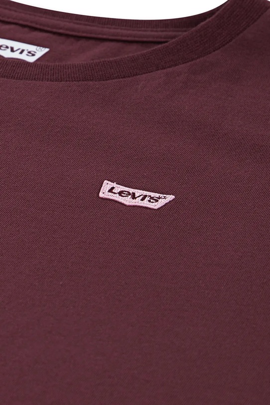 DÍVKA Dětské tričko Levi's LVG BATWING CHEST HIT TEE 3EK826 burgundské