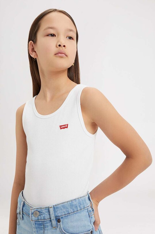 Dětský top Levi's s elastanem bílá 4EK116