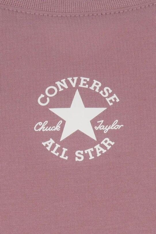 Dievča Detské bavlnené tričko Converse 4CD915 ružová