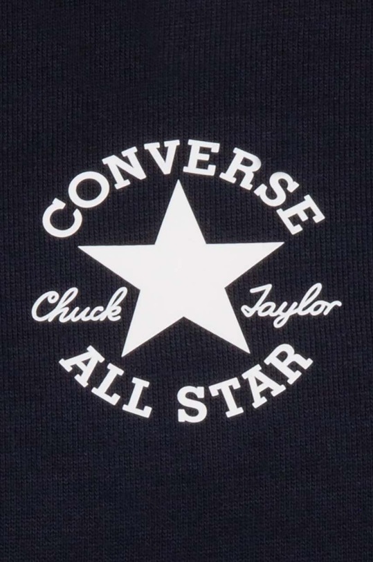 Дитяча бавовняна футболка Converse чорний 4CD915