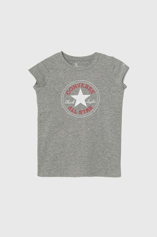 Converse tricou de bumbac pentru copii melanj gri 468992