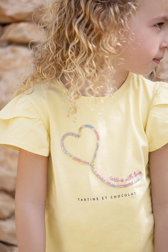 Tartine et Chocolat tricou copii imprimeu bej TY10011.104