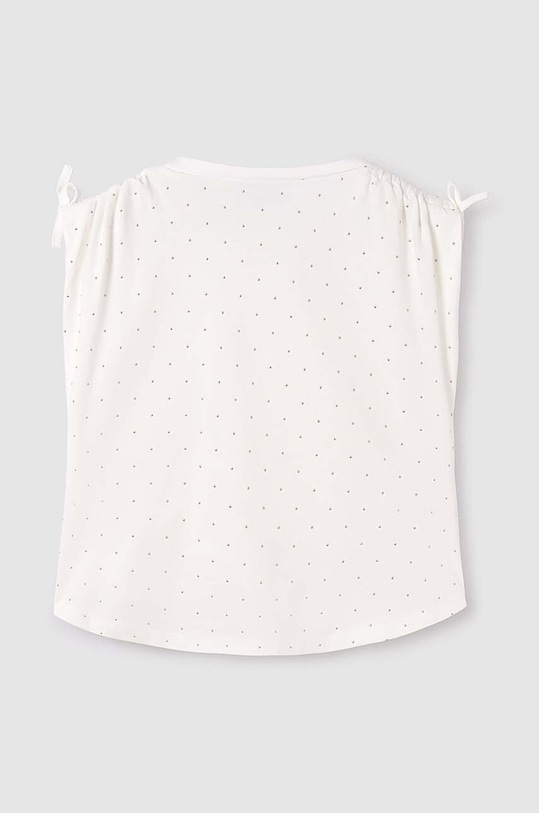 Dziewczynka Mayoral top bawełniany dziecięcy 6020.8C.Junior.PPYH beżowy