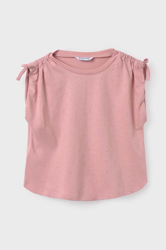 Mayoral top din bumbac pentru copii cu modele roz 6020.8C.Junior.PPYH