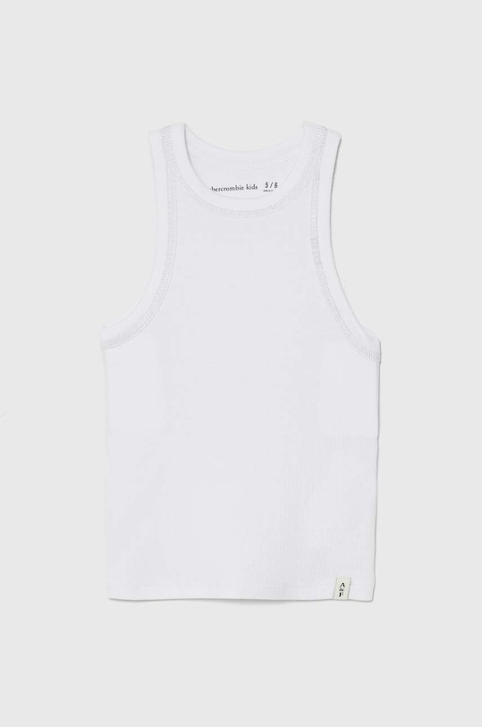 Abercrombie & Fitch top dziecięcy z elastanem biały KI239.4046