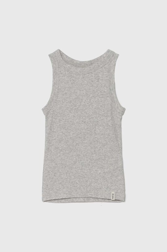 Abercrombie & Fitch top dziecięcy z elastanem szary KI239.4046